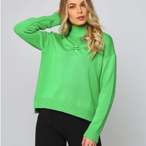 GANNI 100% Wool Oversized High Neck Sweater